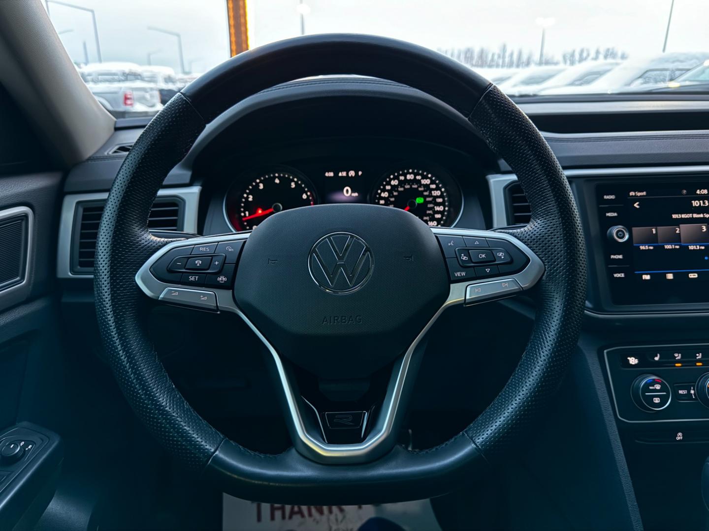 2021 Black /Black Volkswagen Atlas SEL 4-Motion (1V2RR2CA9MC) with an 3.6L V6 Gasoline engine, located at 1960 Industrial Drive, Wasilla, 99654, (907) 274-2277, 61.573475, -149.400146 - Photo#16